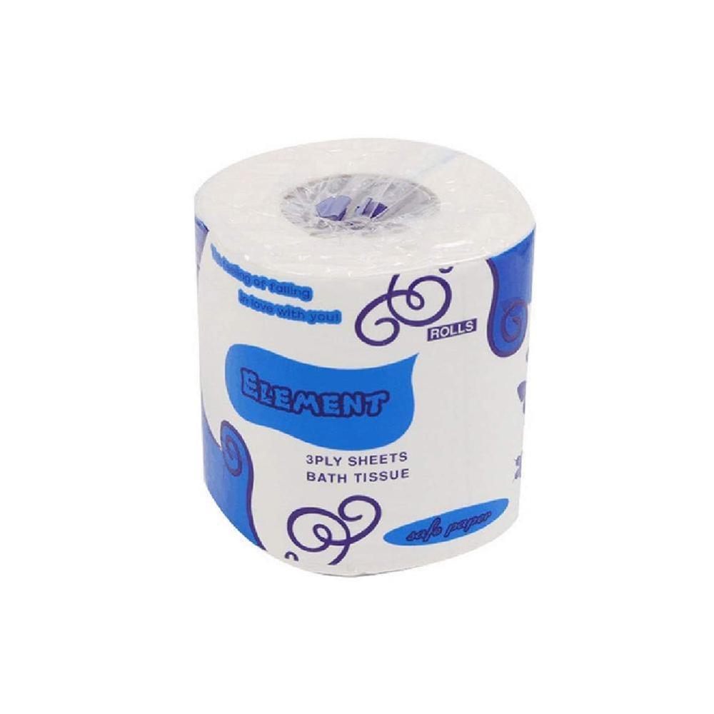 1 roll Soft Toilet Paper 3 layers Tissue Rolling Paper Household Toilet Paper For Home Kitchen Travel Roll Bathroom Product Whit: Default Title