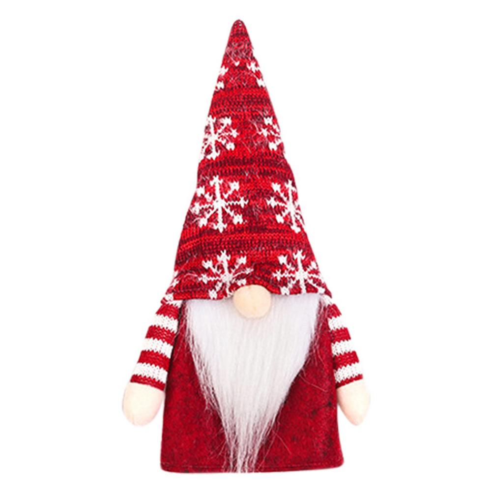 Décoration de bouteille de vin Tomte, Gnome suédoise, couverture de bouteille de vin, décoration de Table pour le dîner du nouvel an, peluche du père noël scandinave: Rouge