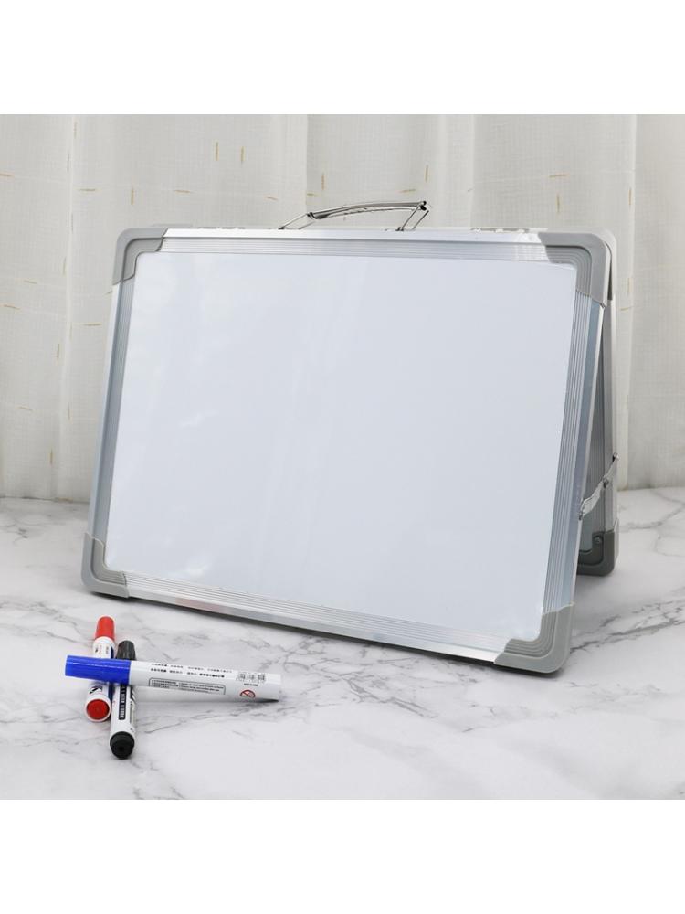 Magnetic Desktop Foldable Whiteboard Mini Easel Double Sided with Holder for Kid 77HA