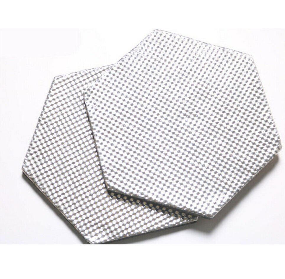 2PCS Loudspeakers Door Panel Resonance Absorption Audio Sound Insulation Wafer EPDM Aluminum foil Thermal Proofing Pad