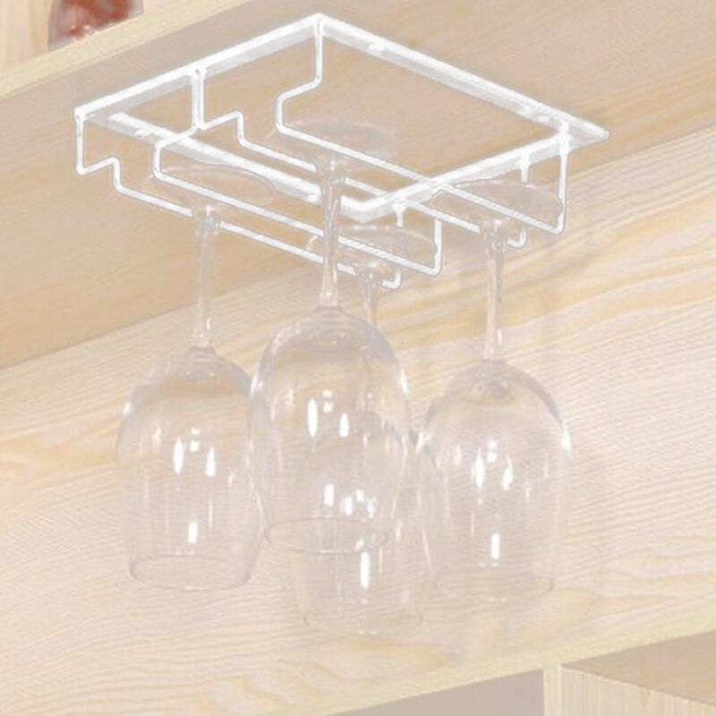 Right-angle upside-down wine glass holder Kitchen upside-down glass holder Home wine cabinet bar hanging cup holder: 04