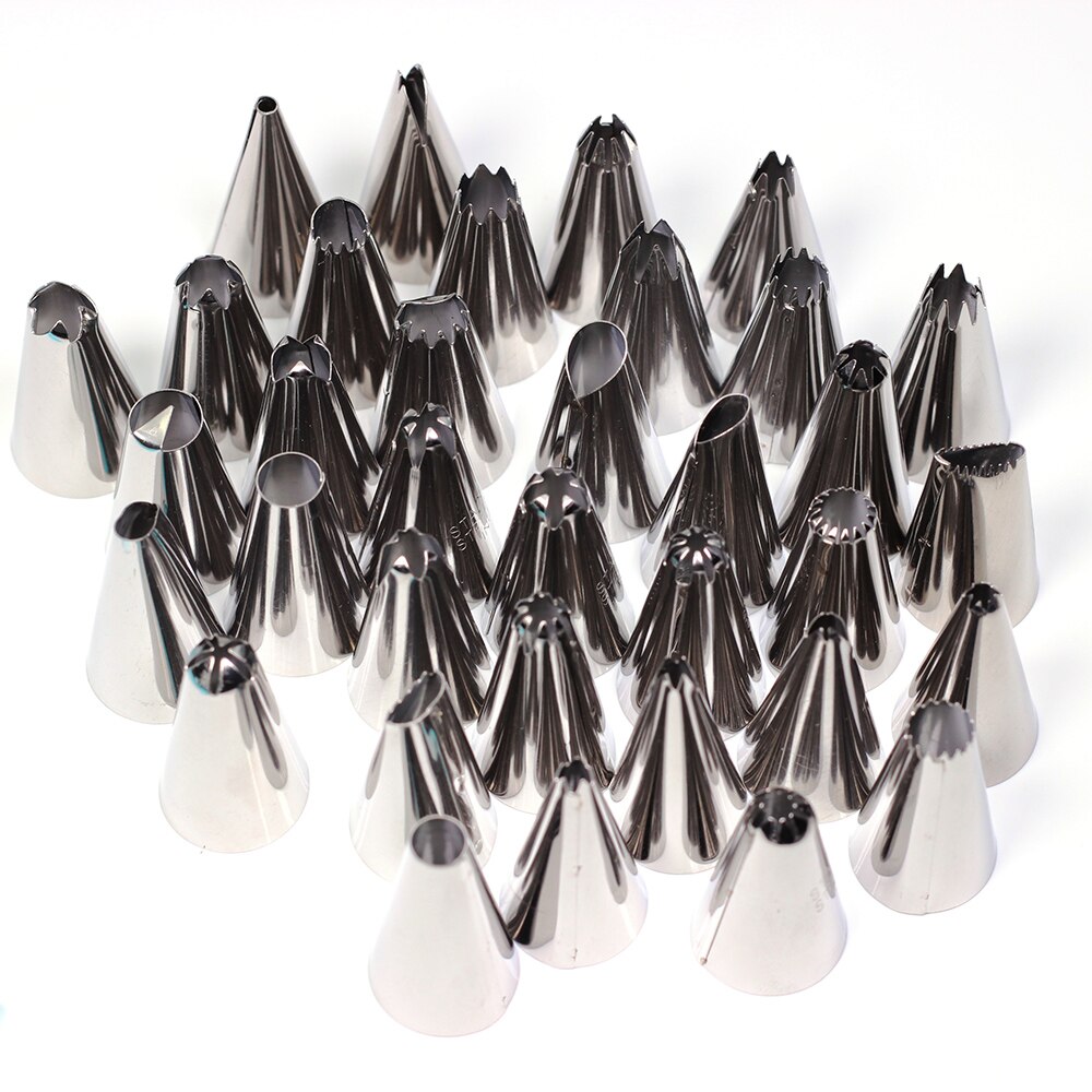 35 stks/set Roestvrij Icing Piping Nozzle Tips/Cake Decorating Tool Sets
