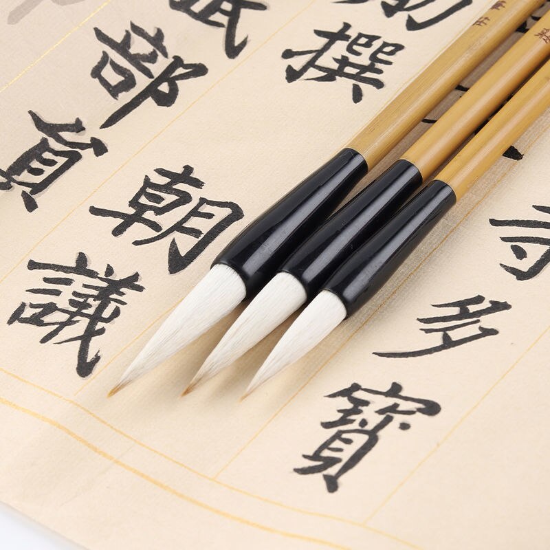 Ensemble de pinceaux de calligraphie pour débutants, pour l'écriture régulière, pour la peinture chinoise