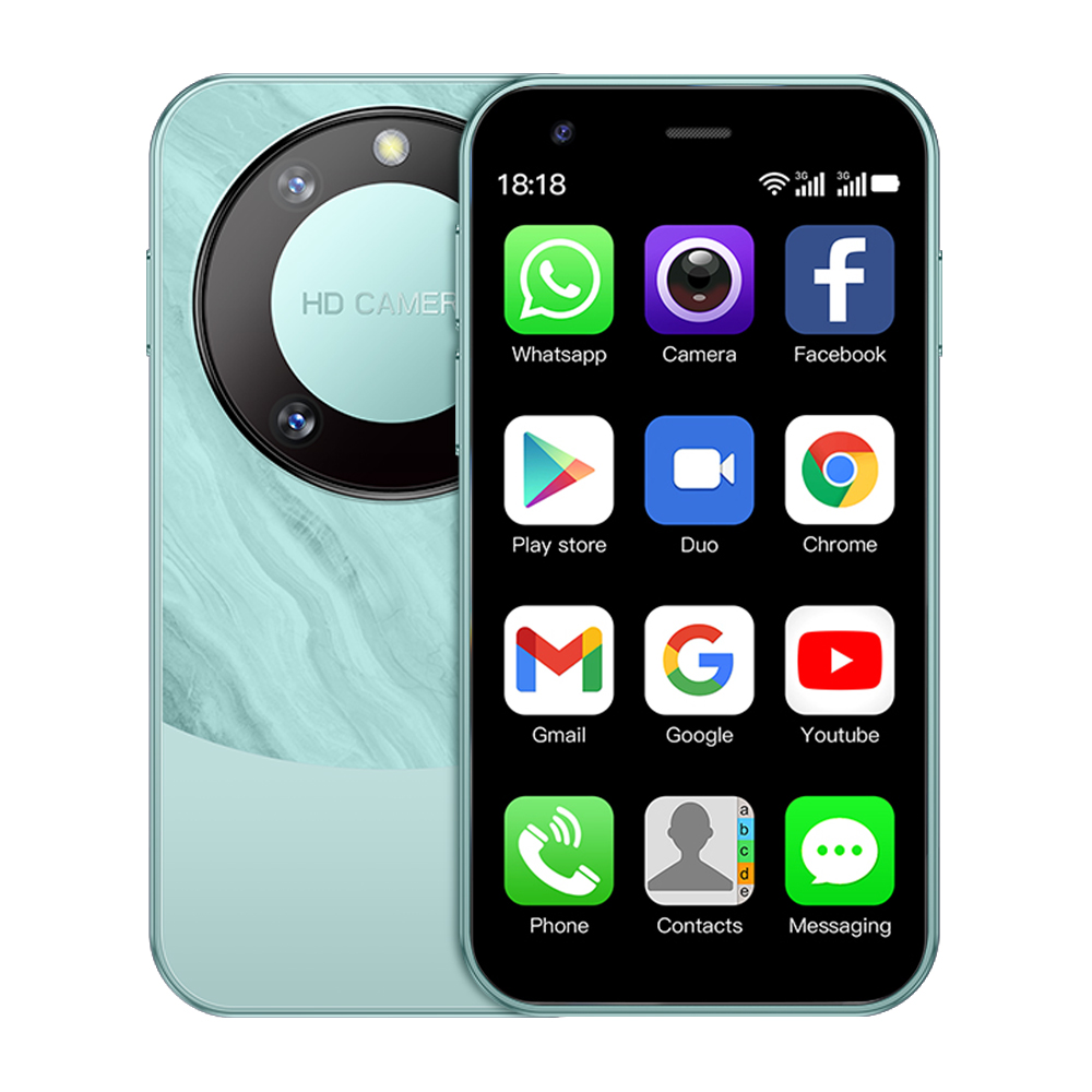 SERVO-P90 Mini Smartphone, Sistema Android, Dual SIM, 2000mAh Face Unlock, 3G WCDMA, Pequenos telefones inteligentes, Preço baixo, Novo, 2022: green