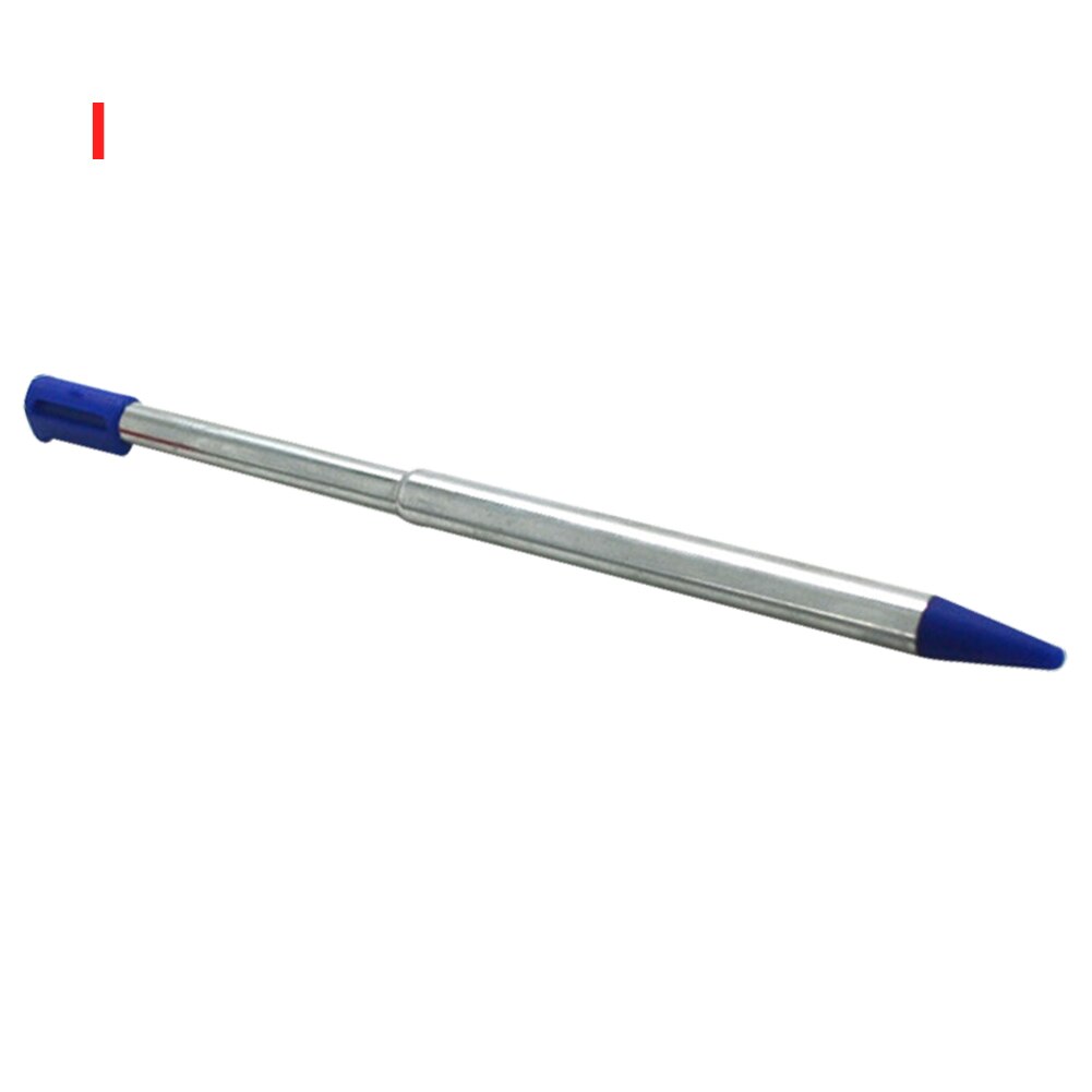 Práctica pluma Stylus portátil Escritura de Metal Durable extensible piezas de repuesto consola de juegos asistente para L I DS XL: Blue I