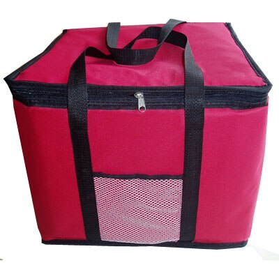 14 zoll große thermische Pizza tasche Dicke Kühltasche Isolierte Pizza lagerung Tasche Frische lebensmittel Container 45x45x40 cm: 14Zoll rot