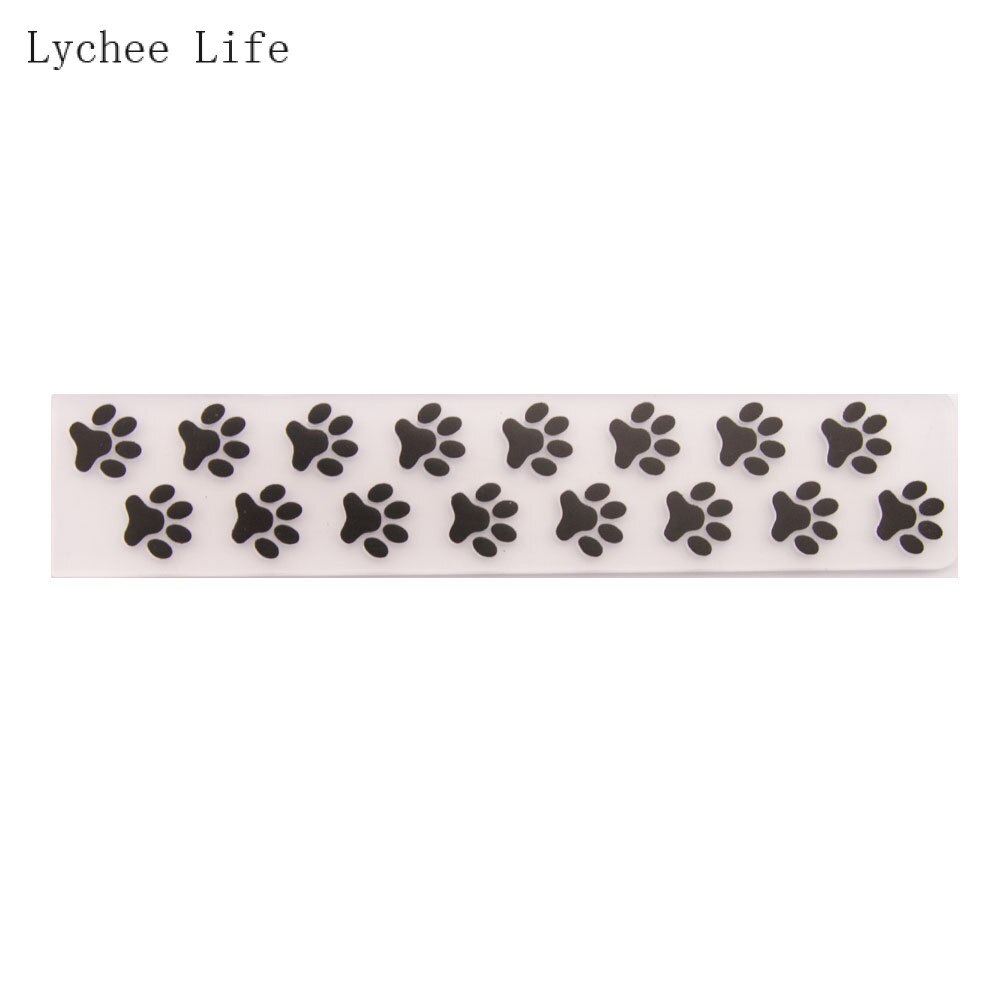 Lychee Life Paw Print Plastic Embossing Folders Scrapbooking For Photo Album Card Decoration Making Supplies