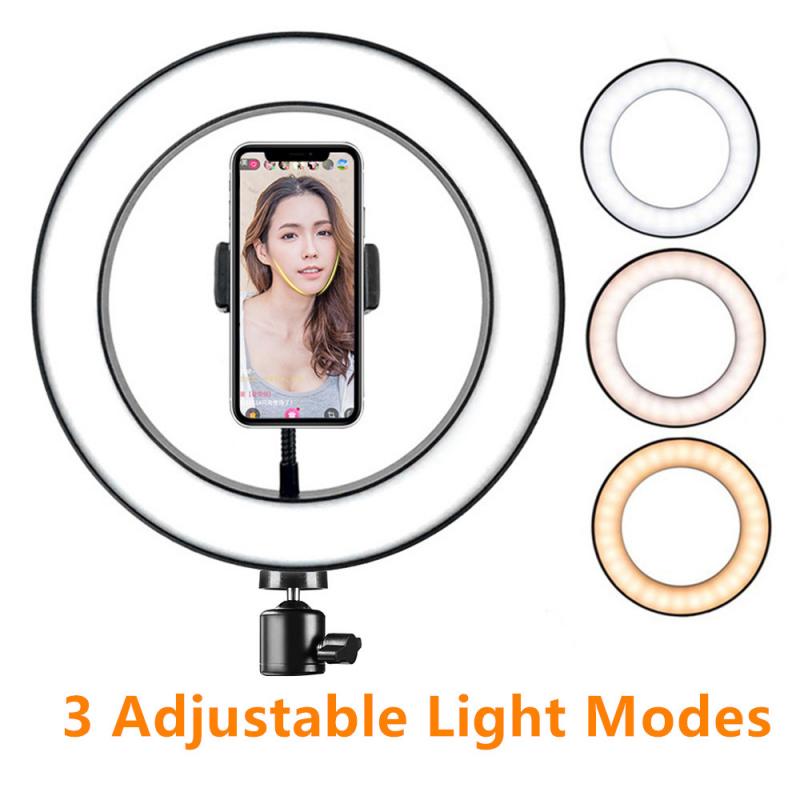 20/26cm Professionelle LED Ring Füllen Licht mit für Video aufzeichnen Live-Rundfunk Selfie 3 Einstellbare Licht Modi machen-hoch Licht Werkzeuge