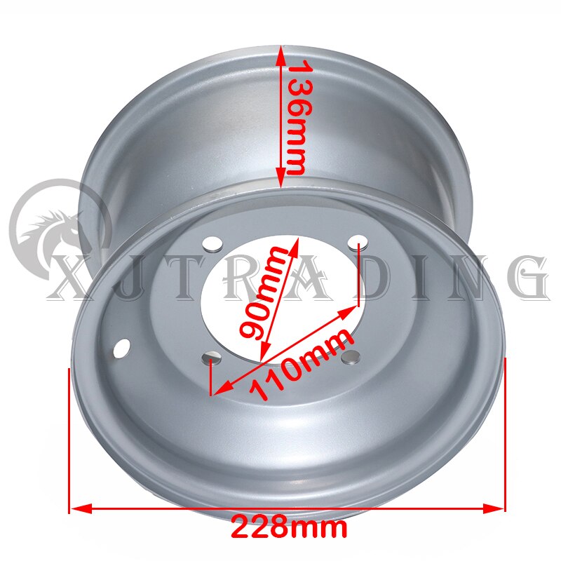 8 inch 4/3 hole wheels vacuum wheel rims 150cc-250... – Grandado