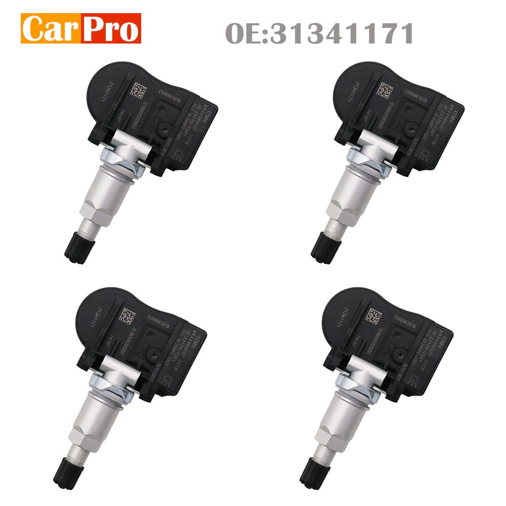 4 Stuks Bandenspanning Sensor Tpms 31341171 31341893 Voor Volvo C30 C70 S40 S60 S70 S80 V40 V50 V60 V70 XC60 XC70 XC90