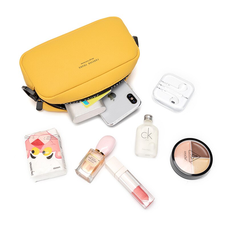 Korean Version solid color Women bag Crossbody Bags Shoulder Bag Women's Leather Handbags Lady messenger Bags Parcel