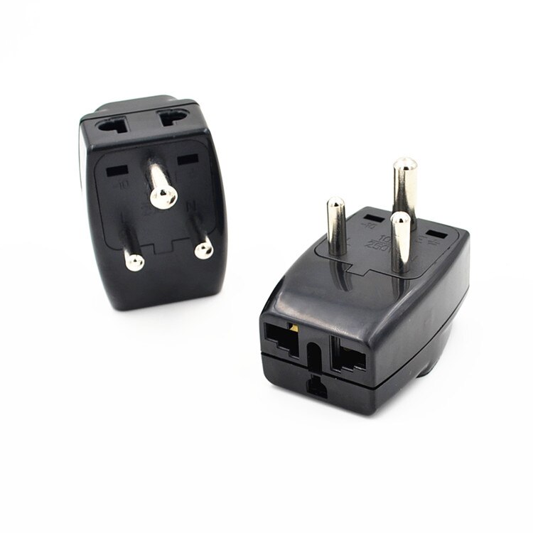IEC Type D UK/AU/US/EU to Small South Africa Power Plug Converter Adaptor India Nepal Sri Lanka Tourism converter safety door