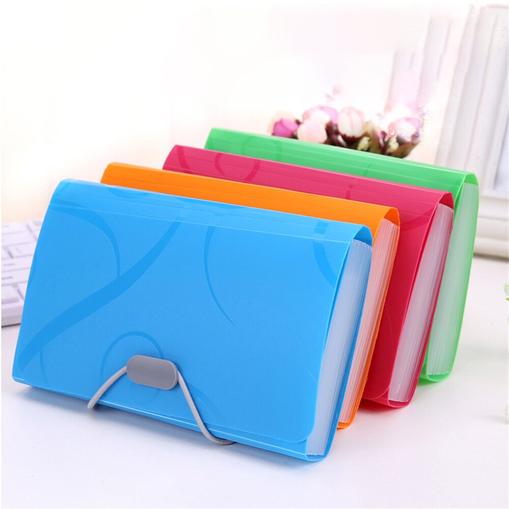 A6 File Folder Large Capacity Documents Organizer Bills Receipt Classification Storage Bag Office Supplies School Stationery