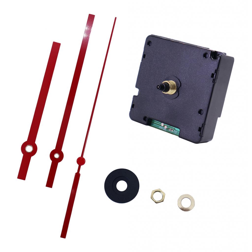 HD1688-14DCF Quartz DIY Wall Clock Movement Mechanisms Battery Powered DIY Repair Parts Replacement with 3 Long Red Hand