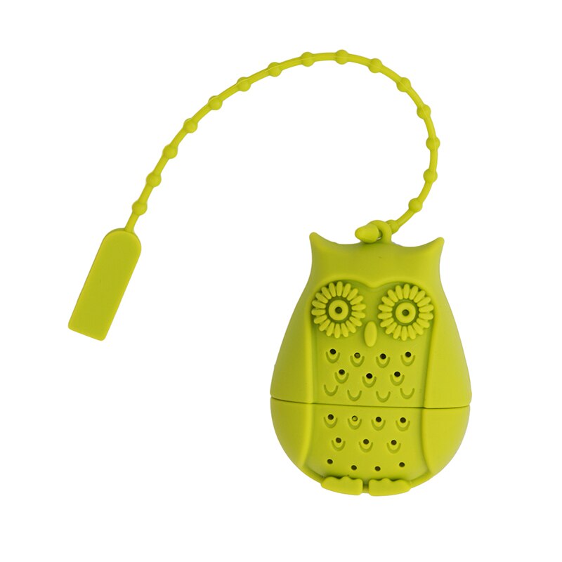 Sacos de chá da coruja filtro de colher de chá de silicone infusor filtro filtro de chá de filtração de silicone acessórios de cozinha gadget