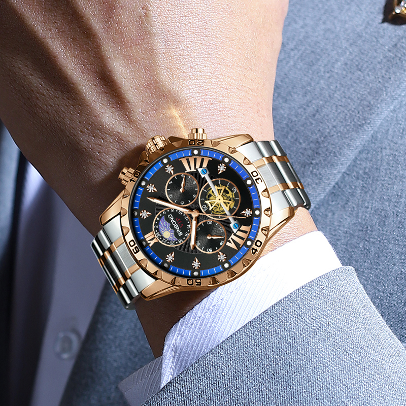 2024 Luxe Automatische Mechanische Horloge Voor Mannen Holle Tourbillon Waterdicht Lichtgevende Datum Week Rvs Heren Horloges