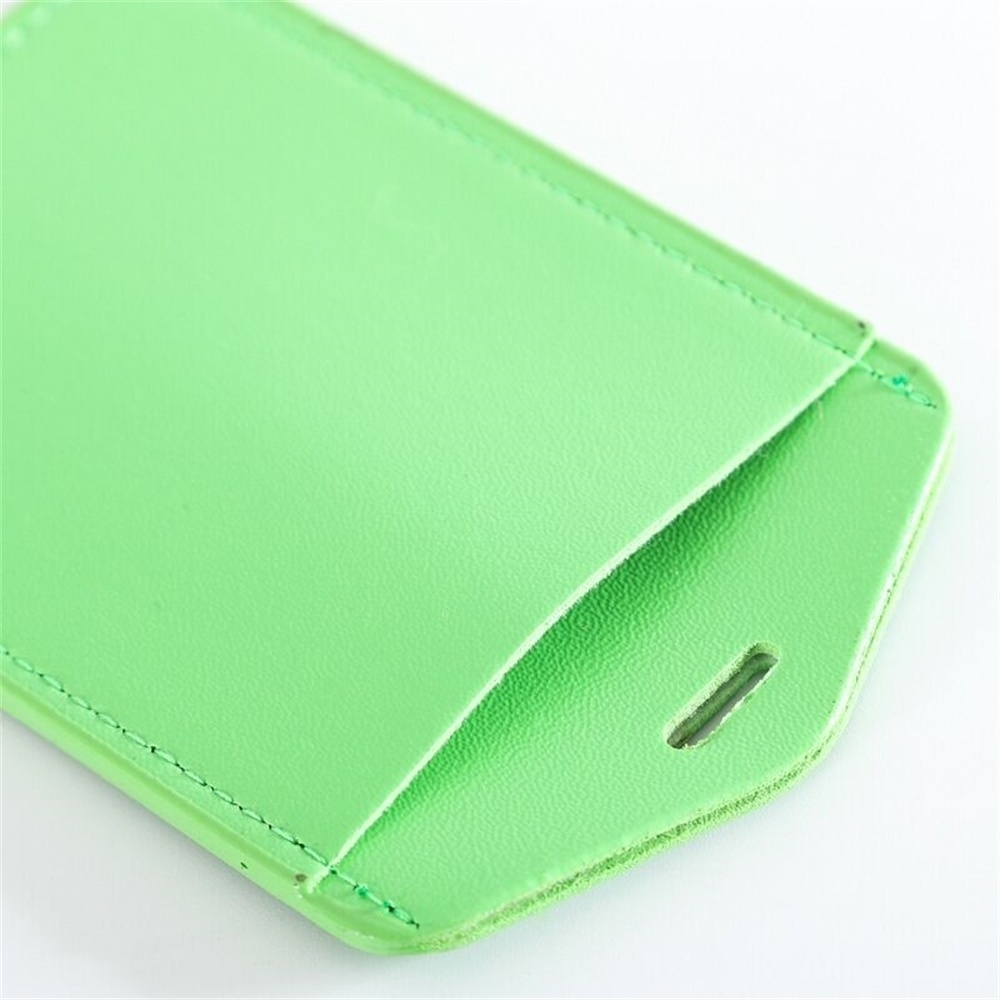 Pu Leather Id Card Holder with Retractable Badge Holder Clip Nurse Worker Students Name Card Holder Lanyard