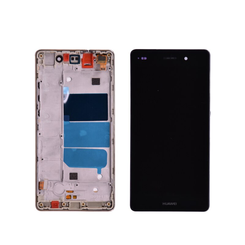 Original Für Huawei P8 Lite ALE-L04 ALE-L21 LCD Display Mit Touch Screen Digitizer Montage Mit rahmen Schwarz Weiß Gold