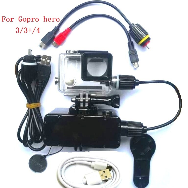 Cargador de batería banco de energía impermeable de 5200mAh, funda impermeable para GoPro Hero 87643, cámara de acción Gopro5 SJ8/6, carcasa/caja de carga: Gopro 3 4 Set