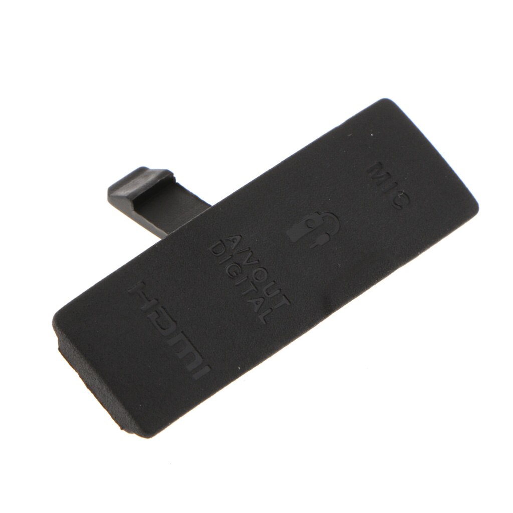1 tapa de interfaz USB/HDMI AV IN/Video OUT cubierta de goma para Puerto de piel para Canon EOS 550D-negro duradero y de larga vida útil