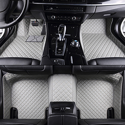 Custom 5 Seat car floor mats for renault Megane CC Latitude Laguna Captur all models car mats auto accessories: gray