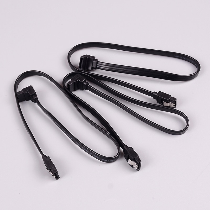 3Pcs/Set Hard Drive Data Cable 40cm SATA 3.0 Cable SATA 3.0 III SATA3 6GB/s Data Cable Straight Cord SAS Cable Dual Channel