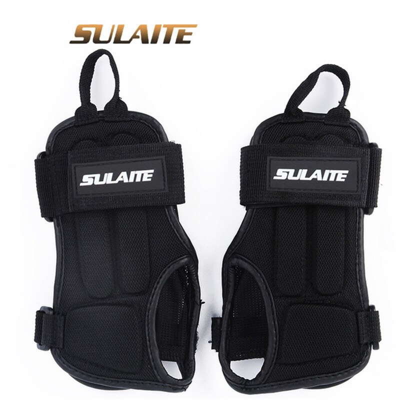Sulaite protetor de pulso para motocicleta, 1 par profissional de suporte de pulso para skate e esqui, protetor de palma da mão