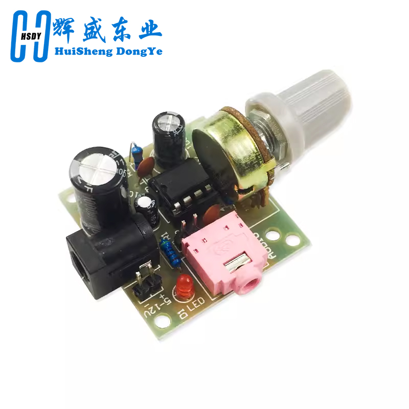 LM386 Mini amplificador de Audio DIY Kit 3,5mm 3V-12V amplificador de potencia Suite Trousse Amplificador módulo placa más allá TDA2030