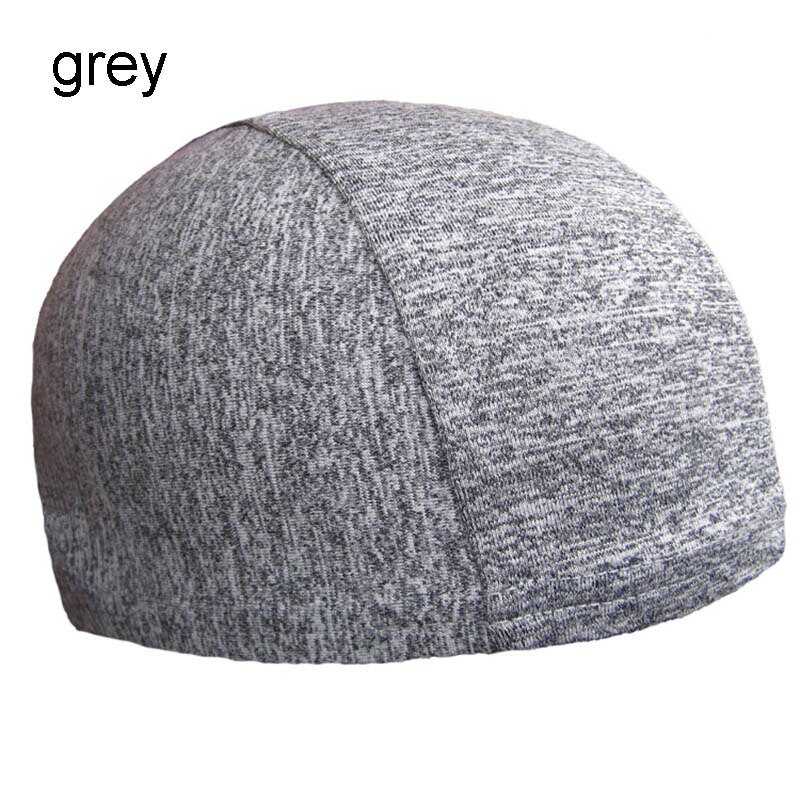 Soft Helmet Liner Quick-dry Skull Cap Under Helmet Cycling Headgear Bicycle Sports Breathable Beanie Adults Unisex D: hemp gray