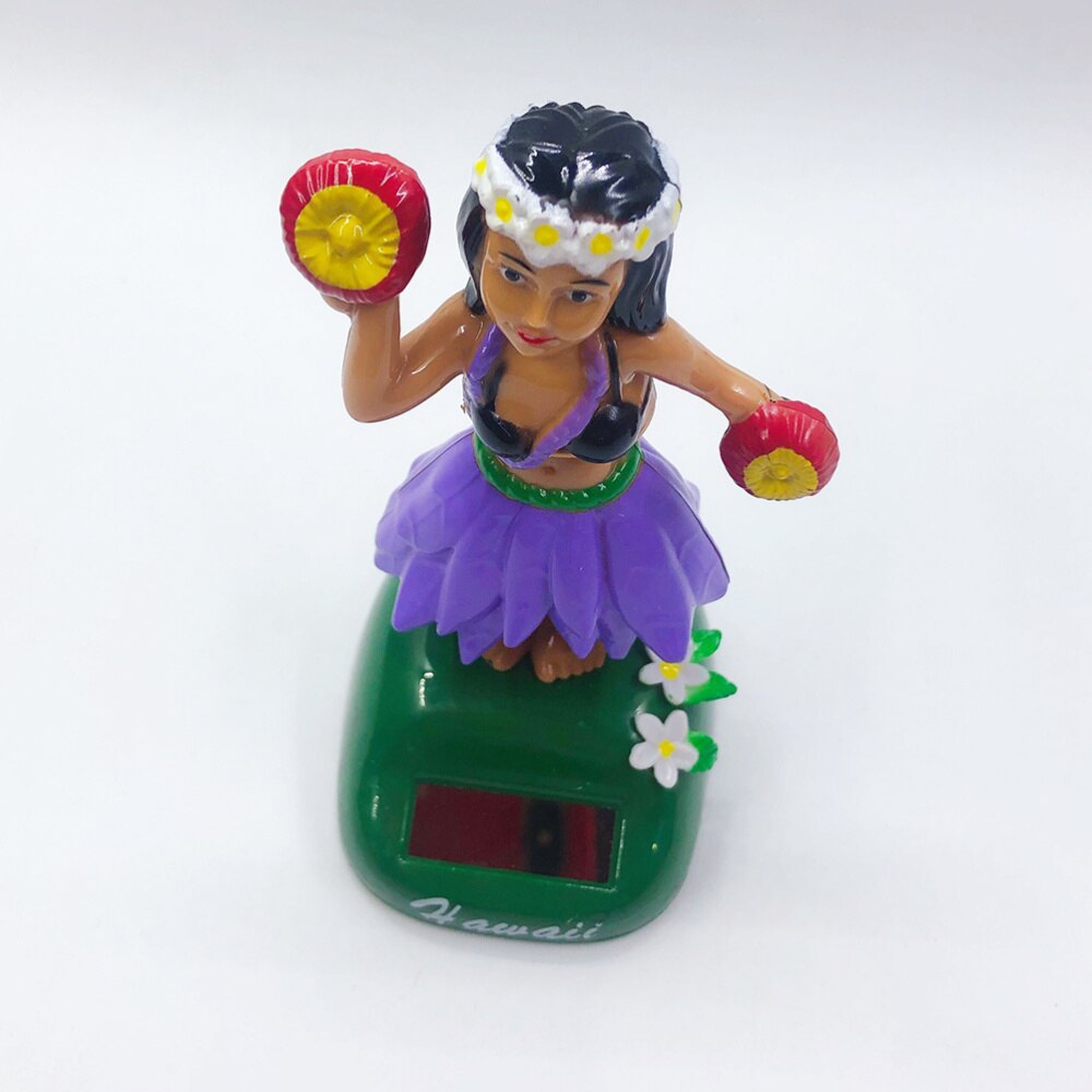 Hula Girl – poupée solaire hawaïenne pour filles, ornements de voiture créatifs, de dessin animé