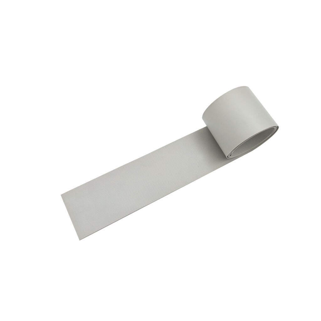 Uppblåsbar kajakbåt gummijolle vattentät pvc reparationslappverktygssats, grå , 51 x 1000mm