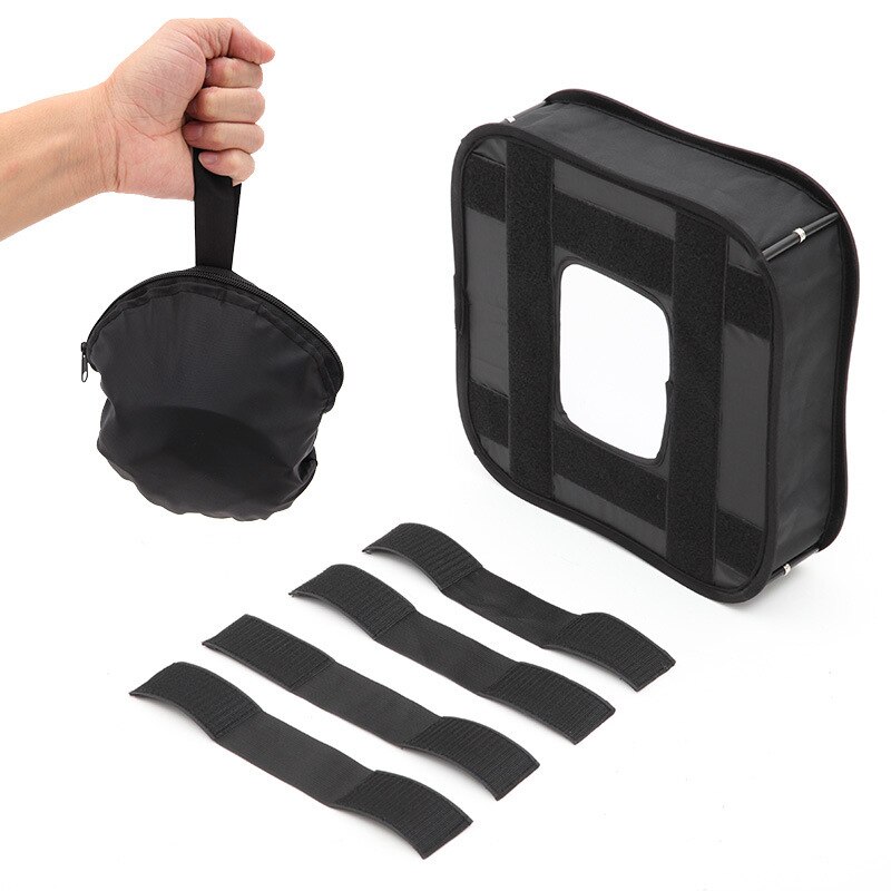 LED Flash Grid Light Folding Softbox Portable Portrait Special Durable Softbox Black