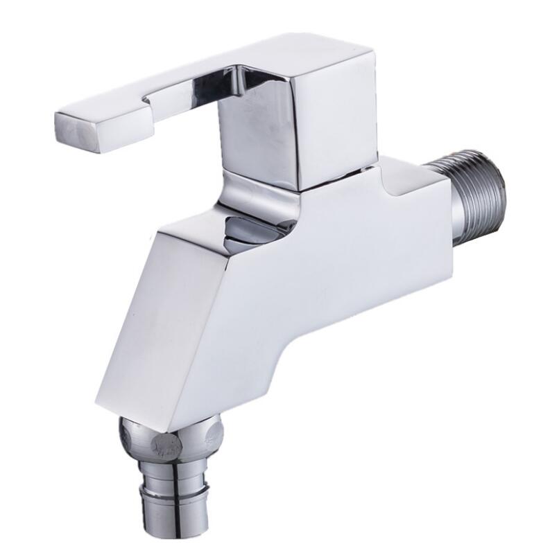 Grifo de cocina de aleación de Zinc G1/2, grifería de agua fría única para lavabo, fregona creativa para piscina, grifo para balcón: Washing machine mout