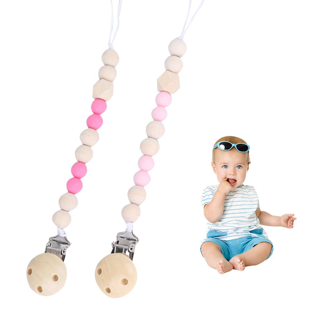 Tepel Baby Comfort Houten Fopspeen Clip Speenketting Speelgoed Geen Off Keten