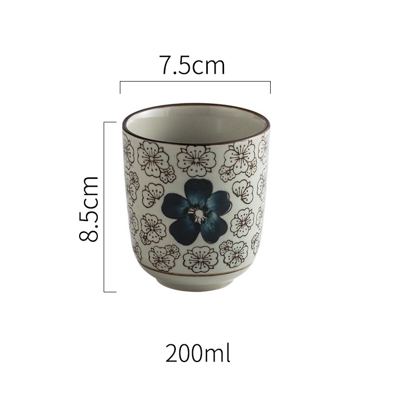 Chanshova 120/200ml traditionel kinesisk stil håndmalet keramisk tekop porcelæn små og store kaffekopekopper  h315: 6