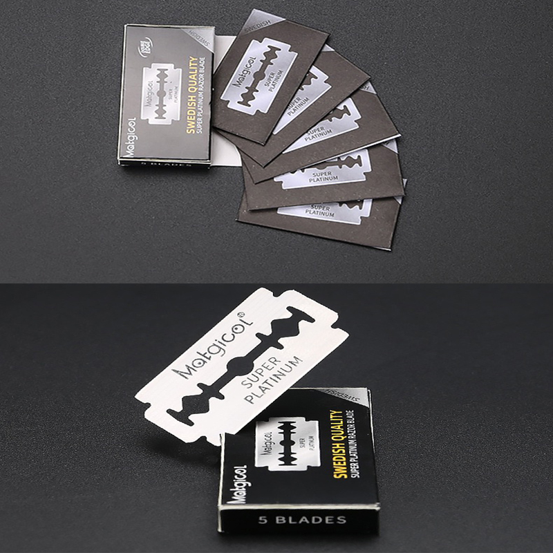 50/100PCS mens razor blade Swedish stainless steel barber double edge razor blade Razor Blades For Double Edge Razor
