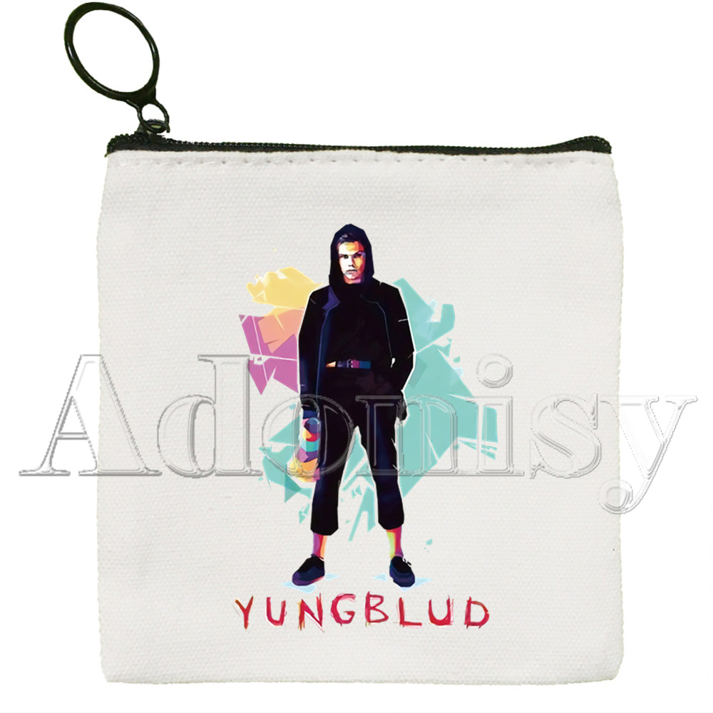 Yungblud Koreanische Stil Cartoon Gedruckt Leinwand Tasche Leinwand Einfache und Modische Lagerung Tasche: H