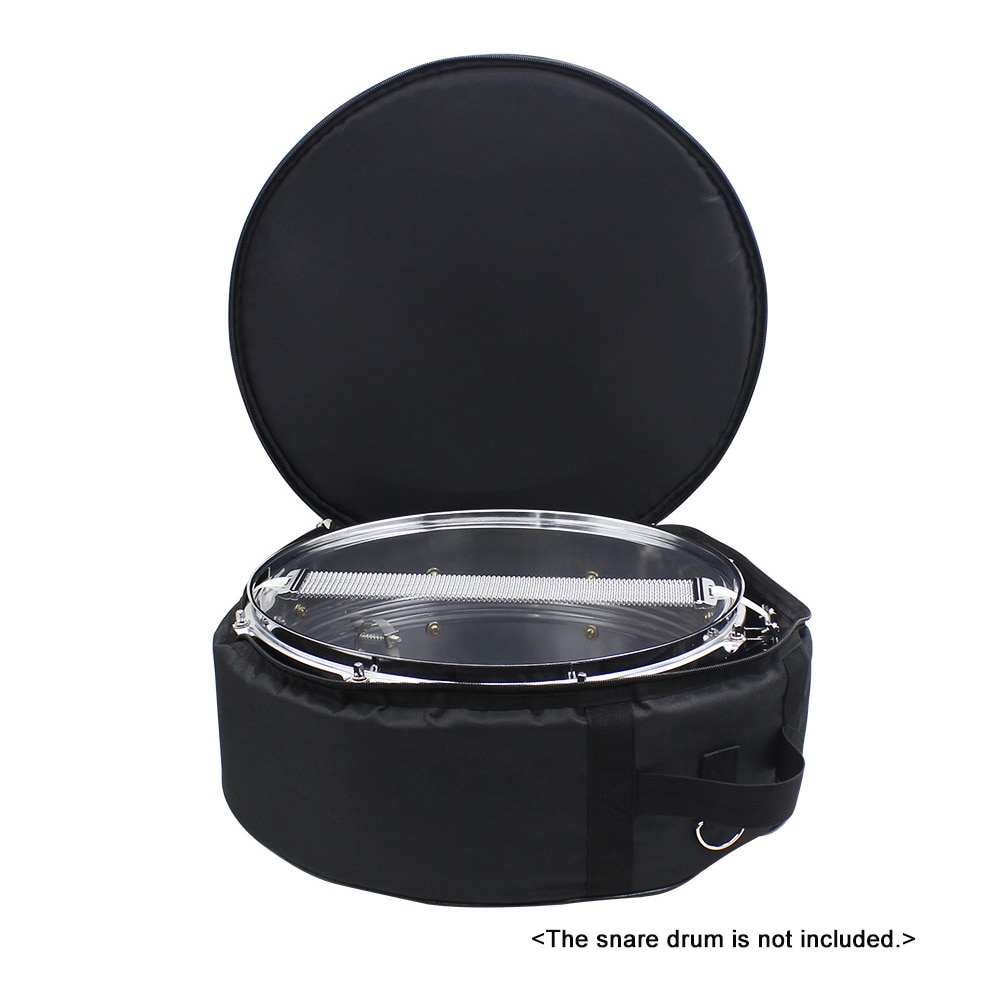 Durable 14 Inch Snare Drum Bag Backpack Case with Shoulder Strap Outside Pockets