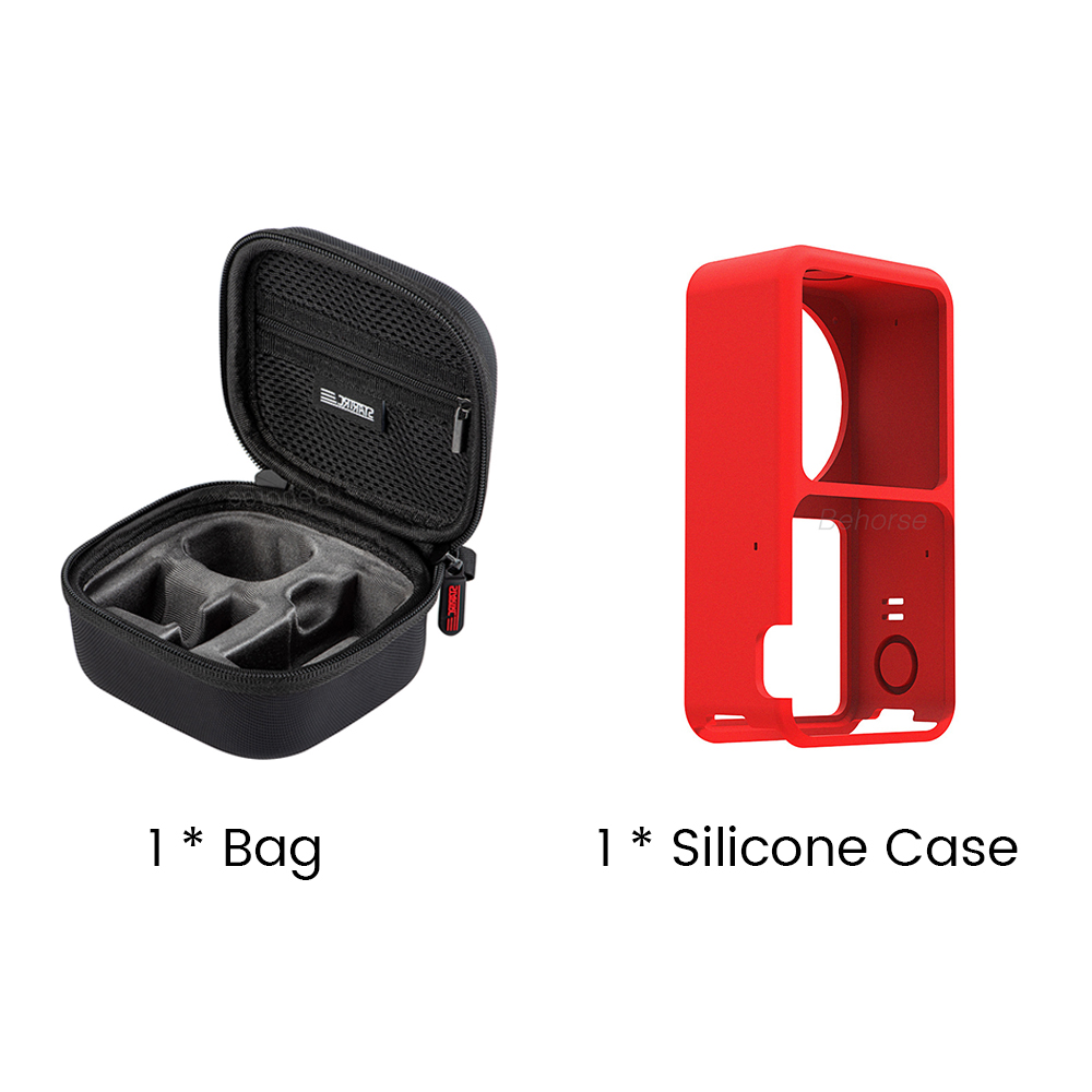 DJI Action 2 Portable Storage Case Handbag Carrying Case Magnetic Shell Cover for DJI Osmo Action 2 Sport Camera Accessories: Combo 4