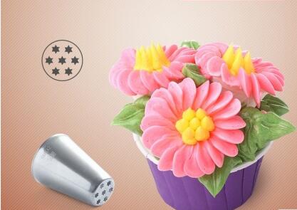 Russian Tulip Stainless Steel Icing Piping Nozzles Pastry Decorating Tip Fondant Cake Cupcake Decorator 11 Patterns: 7B