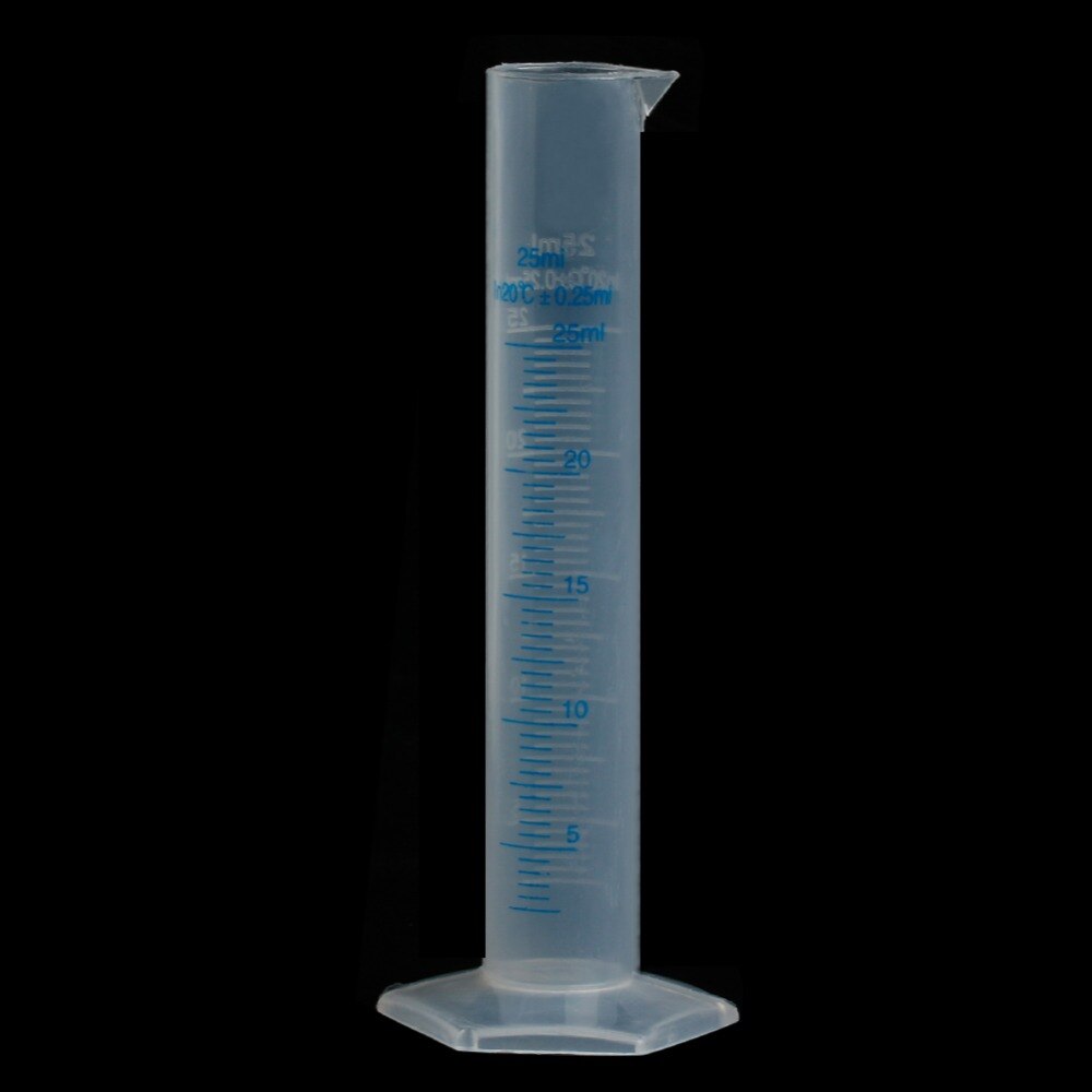 25Ml Maatcilinder Laboratorium Test Afgestudeerd Vloeibare Trial Tube Jar Tool