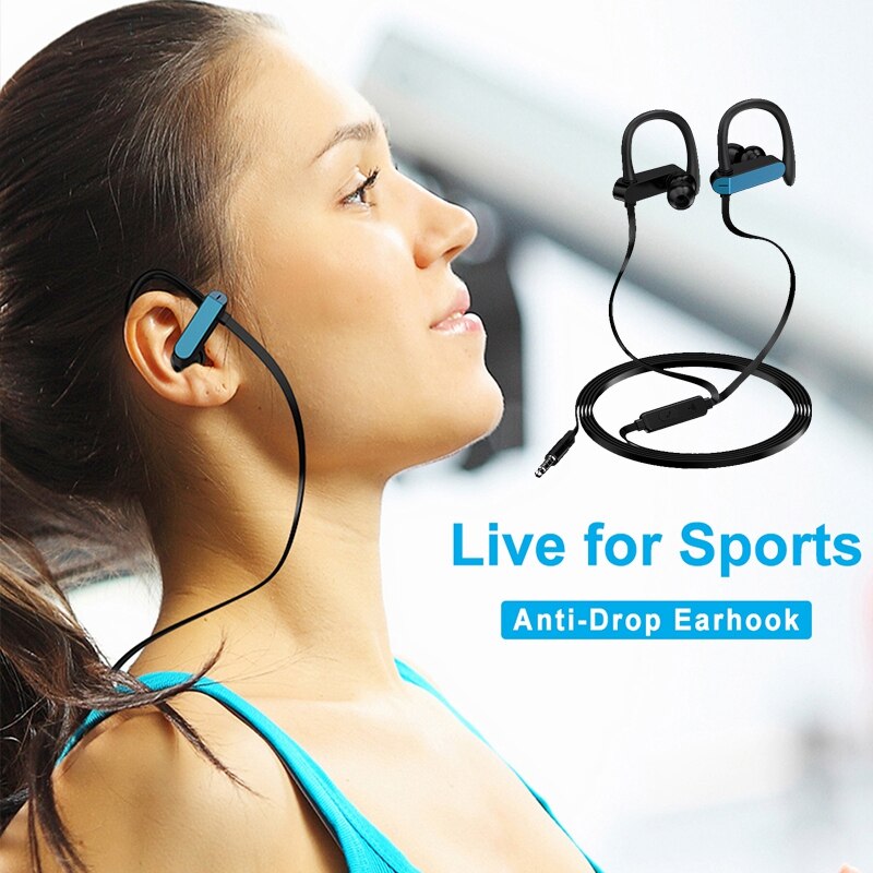 Oorhaak Sport Oortelefoon Mode Muziek Bass Hoofdtelefoon Lichtgewicht Bedrade Microfoon 3D Stereo Oortelefoon Multifunctionele Headset