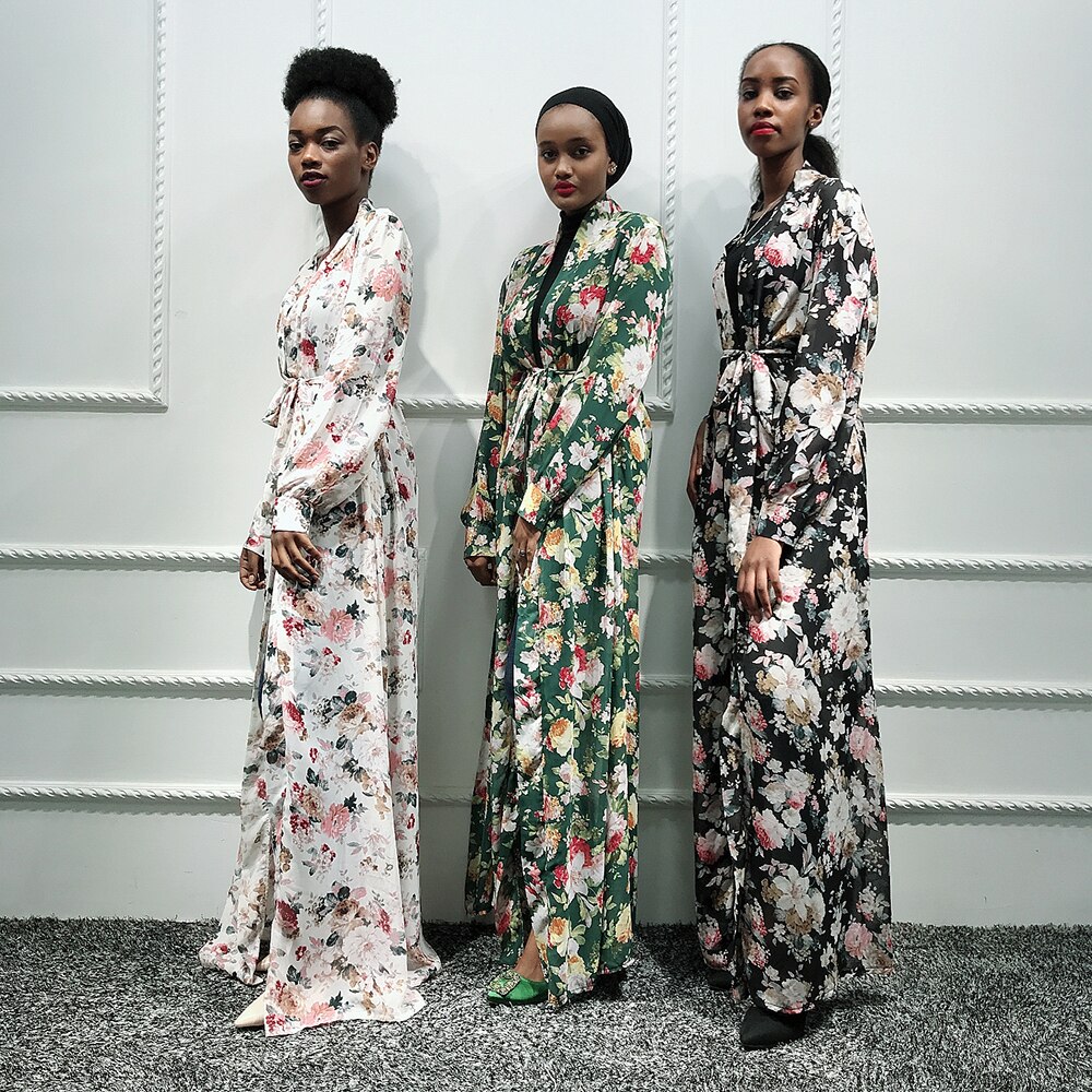 Robe en mousseline de soie de dubaï, Caftan, Caftan, turquie, Kimono, musulman, Hijab, pakistanais, Islam turc, Robe Femme