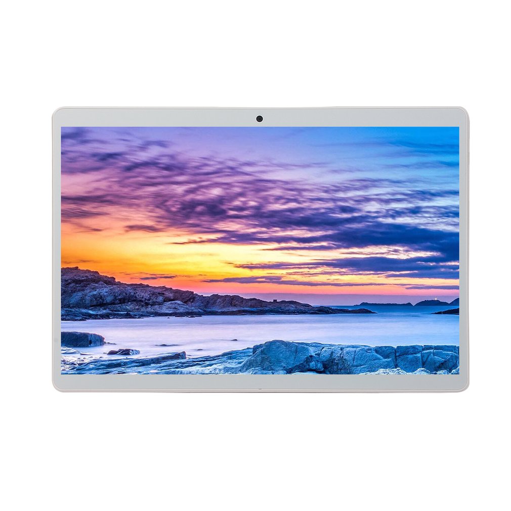 V10 Classic Tablet 10.1 Inch HD Large Screen Android 8.10 Version Portable Tablet 6G+64G Gold Tablet Gold EU Plug