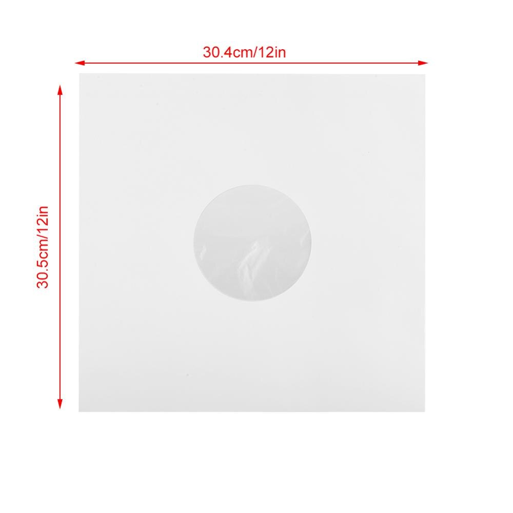 20Pcs 12Inch Papier Vinyl Record Cover Anti-Statische Cd Speler Beschermhoes Met Binnenzak Tornamesa Para disco 'S De Vinilo