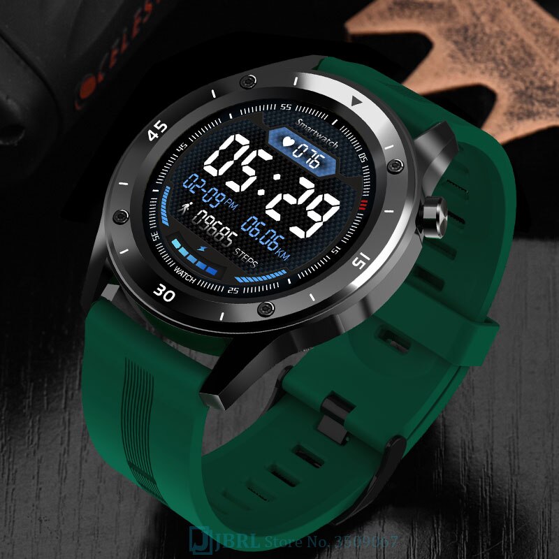 Digital klokke menn sport klokker elektronisk led herre armbåndsur for menn klokke vanntett armbåndsur utendørs time: Grønn
