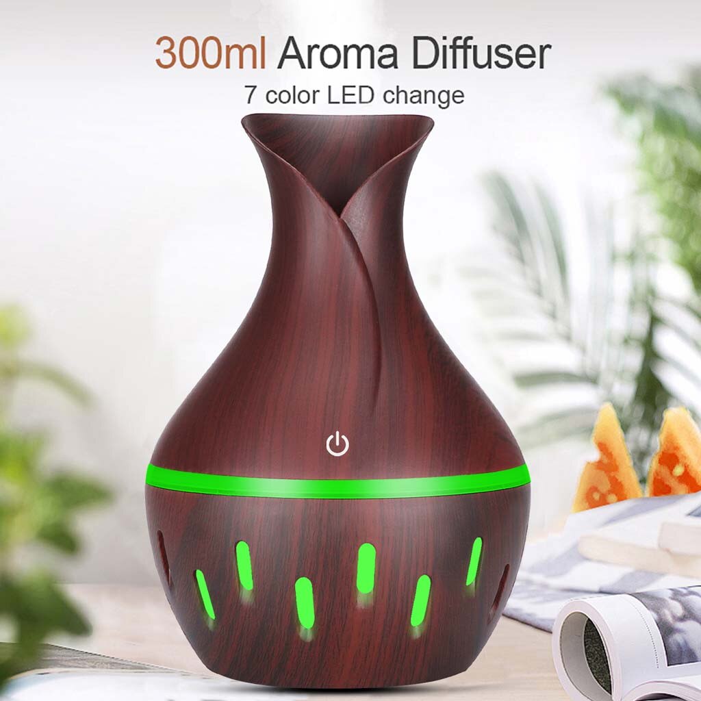 300Ml Mini Air Humidifer Voor Thuis Led Kleurrijke Ultrasone Aroma Luchtbevochtiger Essentiële Olie Diffuser Aroma Aromatherapie Luchtbevochtiger