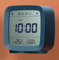 Qingping Bluetooth alarm clock alarm clock temperature and humidity monitoring night light three-in-one