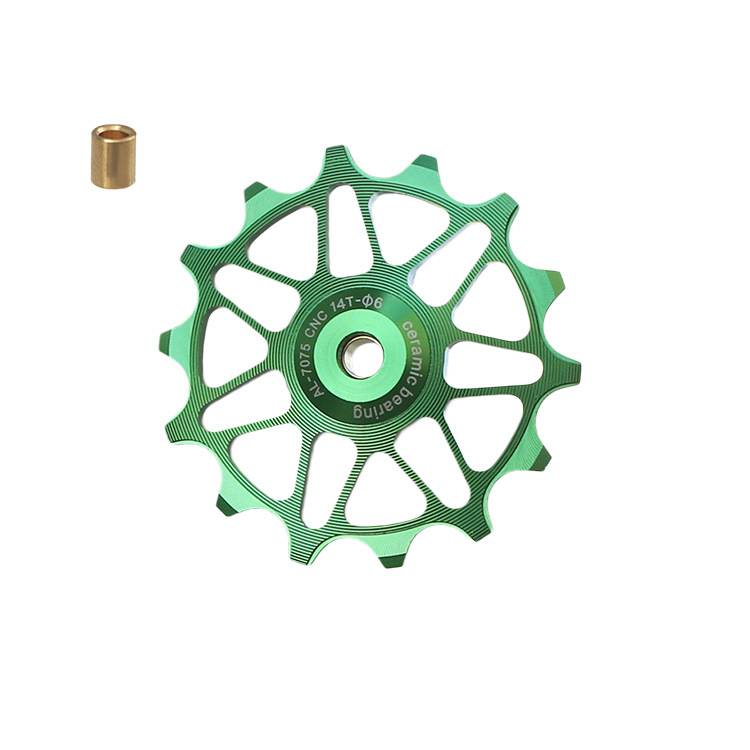 Poulie Vélo 10T/12T/14T - Roulements Céramique Nitrure Silicium, Compatible SRAM, Anti-saut CNC - 13