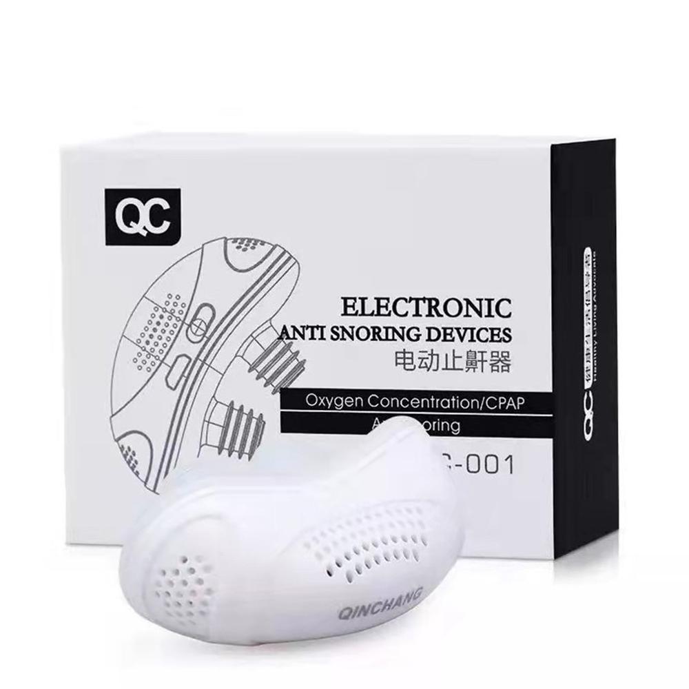 Micro Electric Anti Snoring Electronic Device Sleep Apnea Stop Snore Aid Stopper Usb Electric Anti Snoring Devices: Gold
